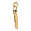 14K Yellow Gold 1/6ct. Diamond Heart Pendant - 25 mm