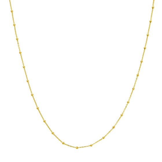14K Yellow Gold 1.7 mm Saturn Chain w/ Lobster Clasp - 18 in. 14K Yellow Gold 1.7 mm Saturn Chain w/ Lobster Clasp - 18 in.