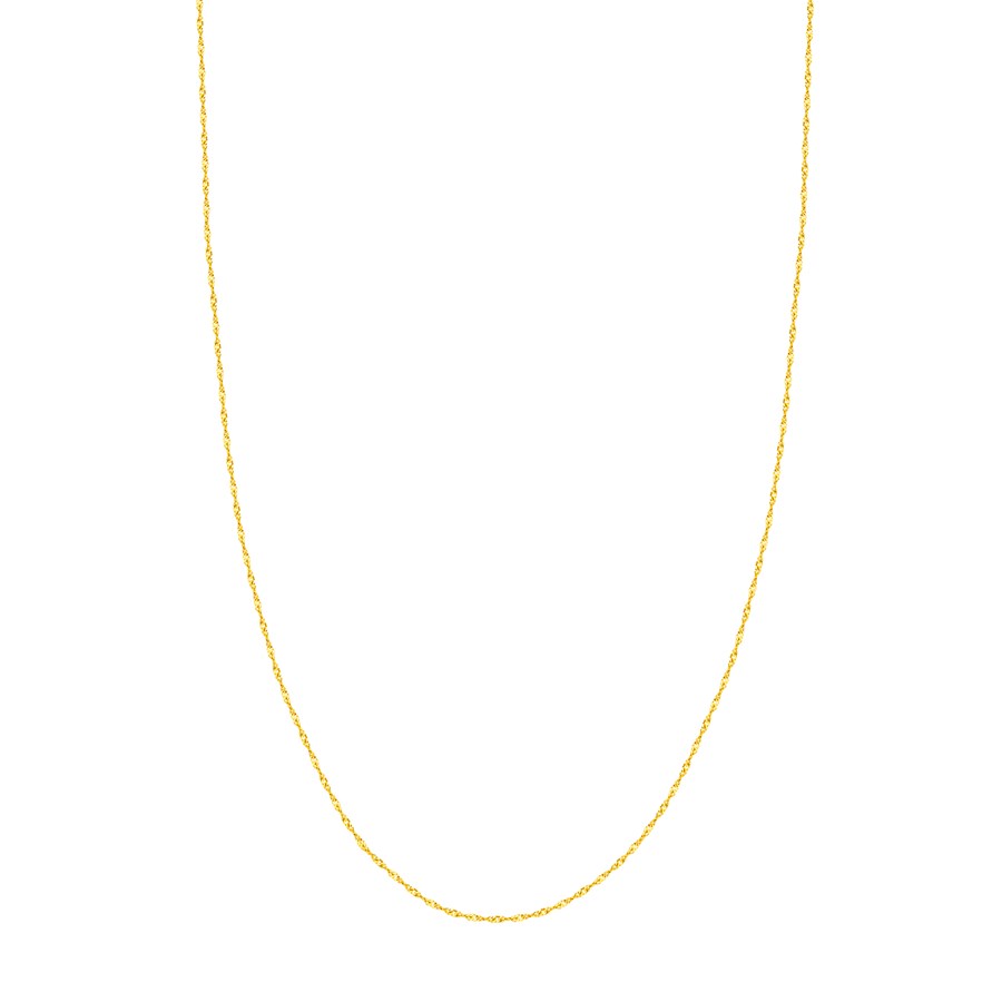 14K Yellow Gold 1.7 mm Singapore Chain w/ Lobster Clasp - 16 in.