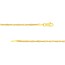 14K Yellow Gold 1.7 mm Singapore Chain w/ Lobster Clasp - 16 in.