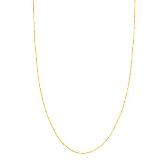 14K Yellow Gold 1.7 mm Singapore Chain w/ Lobster Clasp - 18 in.