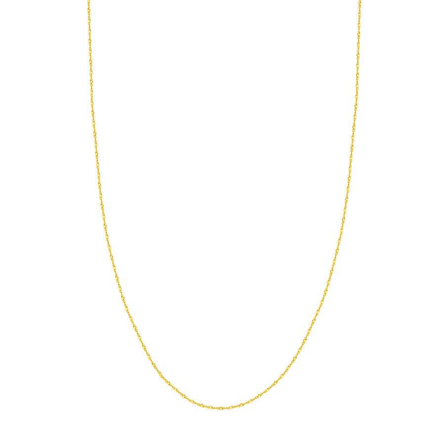 14K Yellow Gold 1.7 mm Singapore Chain w/ Lobster Clasp - 24 in.