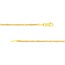 14K Yellow Gold 1.7 mm Singapore Chain w/ Lobster Clasp - 24 in.