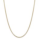 14k Yellow Gold 1.75 mm Hollow Round Box Chain - 7 in.