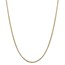 14k Yellow Gold 1.75 mm Hollow Round Box Chain - 7 in.