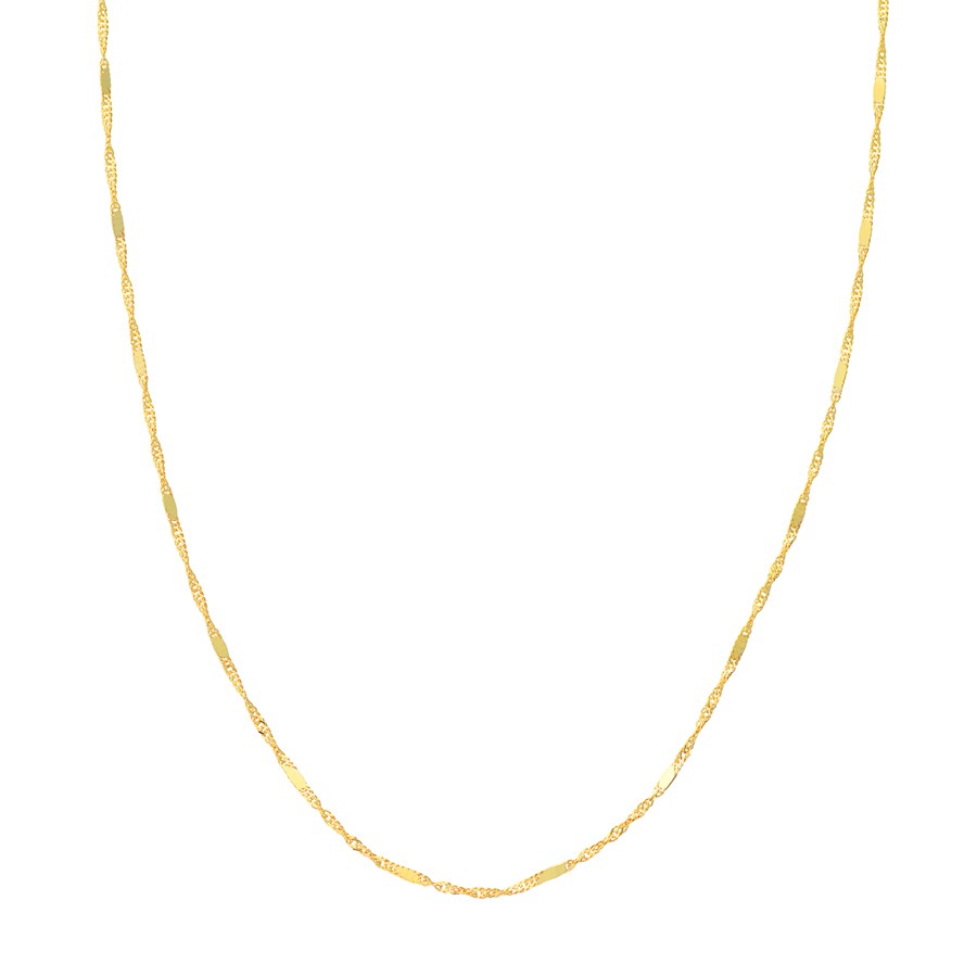 14K Yellow Gold 1.75 mm Singapore Chain w/ Lobster Clasp - 20 in.