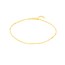 14K Yellow Gold 1.7mm Chain Anklet - Adjustable 9 - 10 in.