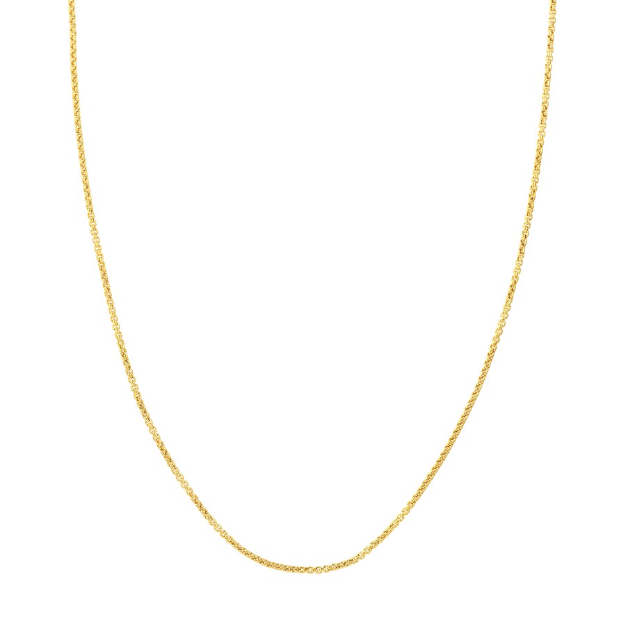 14K Yellow Gold 1.8 mm Box Chain w/ Lobster Clasp - 24 in.