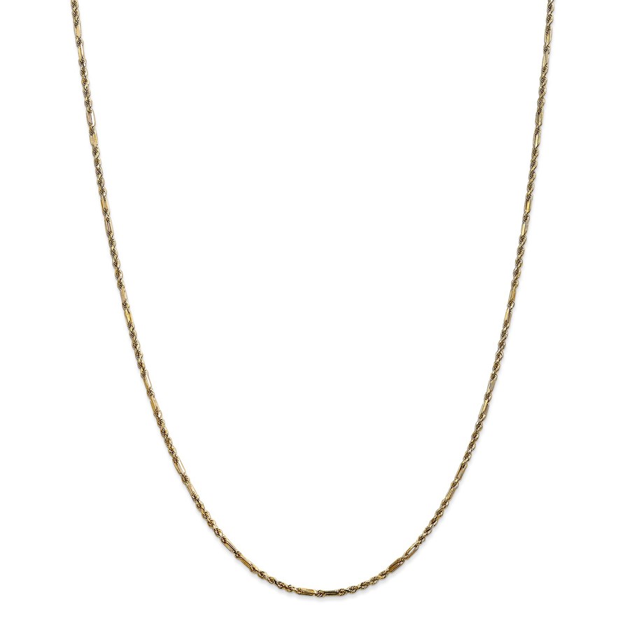 14k Yellow Gold 1.8 mm Milano Rope Chain - 22 in.