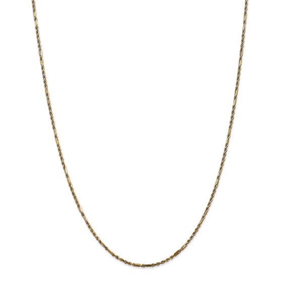 14k Yellow Gold 1.8 mm Milano Rope Chain - 22 in. 14k Yellow Gold 1.8 mm Milano Rope Chain - 22 in.