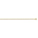 14k Yellow Gold 1.85 mm Semi-Solid Curb Link Chain - 20 in.