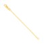 14K Yellow Gold 1.8mm Curb Link Necklace Extender