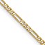 14K Yellow Gold 1.8mm Flat Figaro Chain - 26 in.