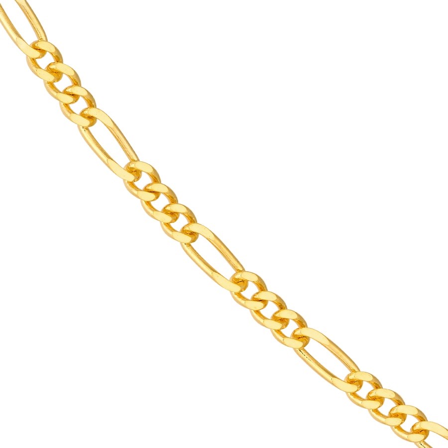 14K Yellow Gold 1.9 mm Figaro (3+1) - 24in.