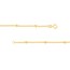 14K Yellow Gold 1.90 mm Disco Bead Rolo Chain Neck - 18 in.
