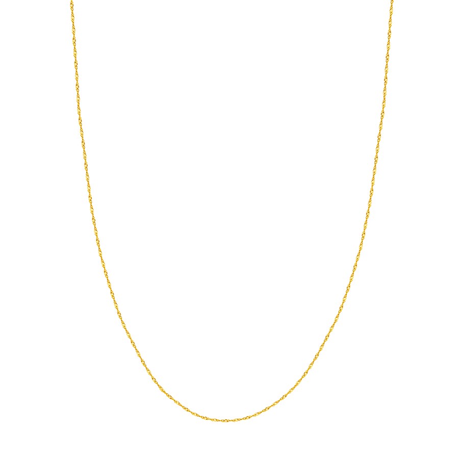 14K Yellow Gold 1 mm Singapore Chain - 16 in.