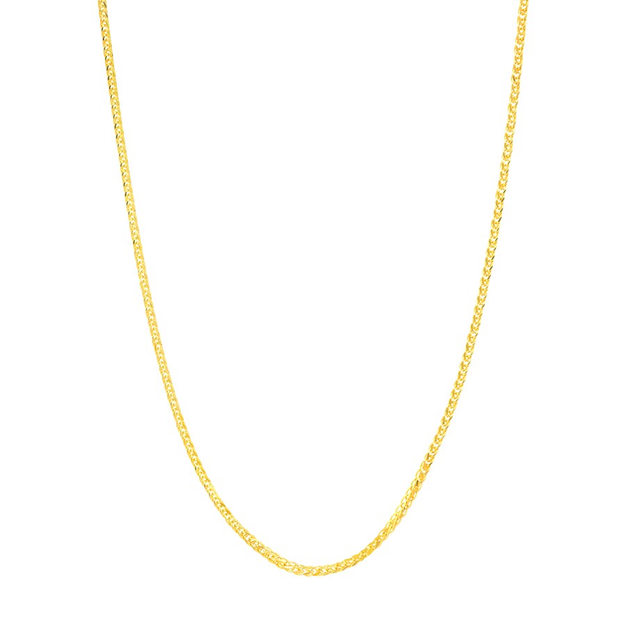 14K Yellow Gold 1 mm Wheat Chain w/ Lobster Clasp - 18 in.