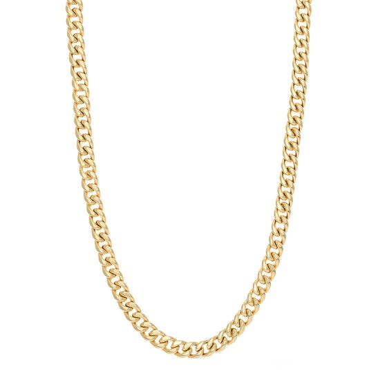 14K Yellow Gold 10.5 mm Curb Chain w/ Lobster Clasp - 24 in.