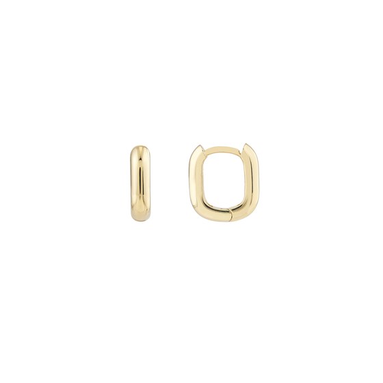 14K Yellow Gold 10 x 12 mm Oblong Polished Hoops 14K Yellow Gold 10 x 12 mm Oblong Polished Hoops