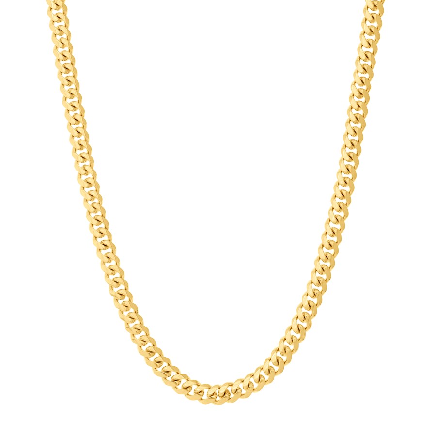 14K Yellow Gold 11 mm Curb Chain w/ Lobster Clasp - 26 in.