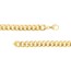14K Yellow Gold 11 mm Curb Chain w/ Lobster Clasp - 9 in.