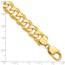 14K Yellow Gold 12.0mm Flat Beveled Curb Chain - 22 in.