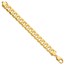 14K Yellow Gold 12.0mm Flat Beveled Curb Chain - 8 in.