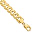 14K Yellow Gold 12.0mm Flat Beveled Curb Chain - 9 in.