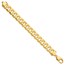 14K Yellow Gold 12.0mm Flat Beveled Curb Chain - 9 in.