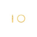 14K Yellow Gold 12.35 X 2 mm Square Wire Huggie Earrings