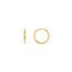 14K Yellow Gold 14.25 mm Square Wire Huggie Earrings
