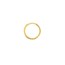 14K Yellow Gold 14.25 mm Square Wire Huggie Earrings