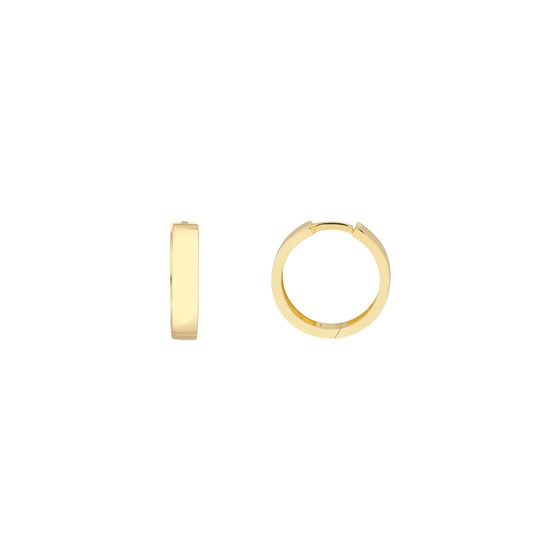 14K Yellow Gold 15.50 x 3.45 mm Round Hoop Earring