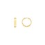 14K Yellow Gold 17.60 x 3.60 mm Round Hoop Earring