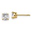 14k Yellow Gold 1ct Lab Grown Diamond 4-Prong Earring