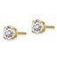 14k Yellow Gold 1ct Lab Grown Diamond 4-Prong Earring