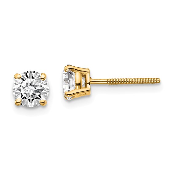 14k Yellow Gold 1ct Lab Grown Diamond Earring 14k Yellow Gold 1ct Lab Grown Diamond Earring