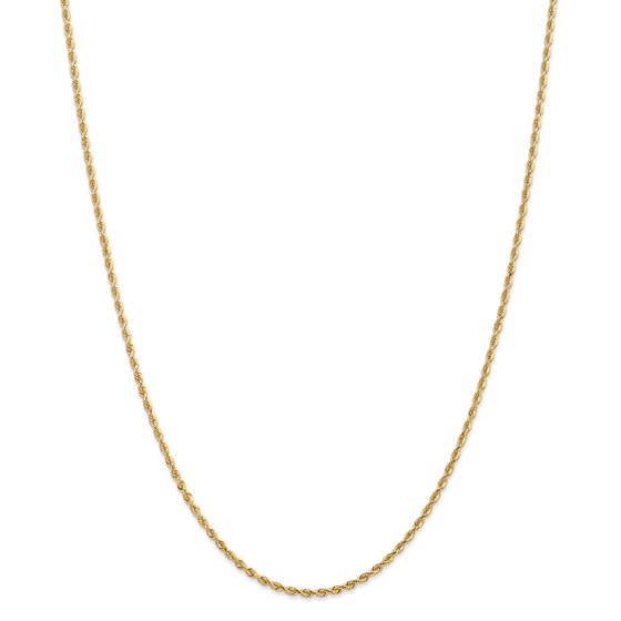 14k Yellow Gold 2.00 mm Diamond Cut Quadruple Rope Chain - 26 in. 14k Yellow Gold 2.00 mm Diamond Cut Quadruple Rope Chain - 26 in.