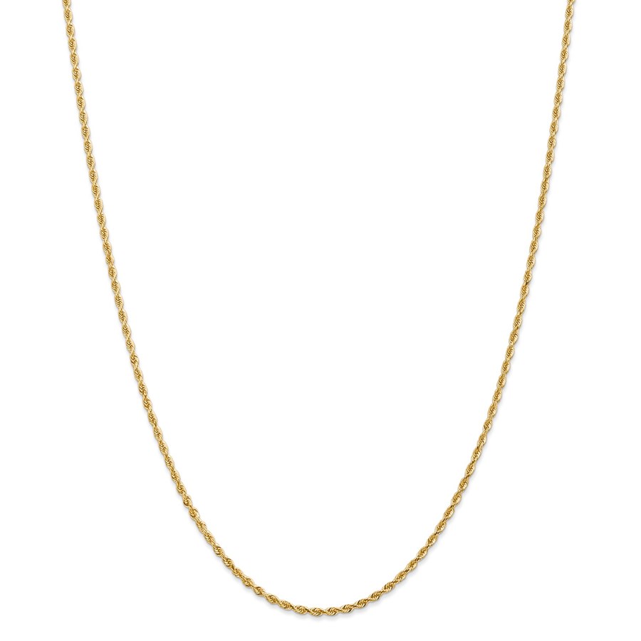 14k Yellow Gold 2.00 mm Diamond Cut Quadruple Rope Chain - 28 in.