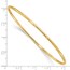 14K Yellow Gold 2.00mm D/C Slip On Bangle