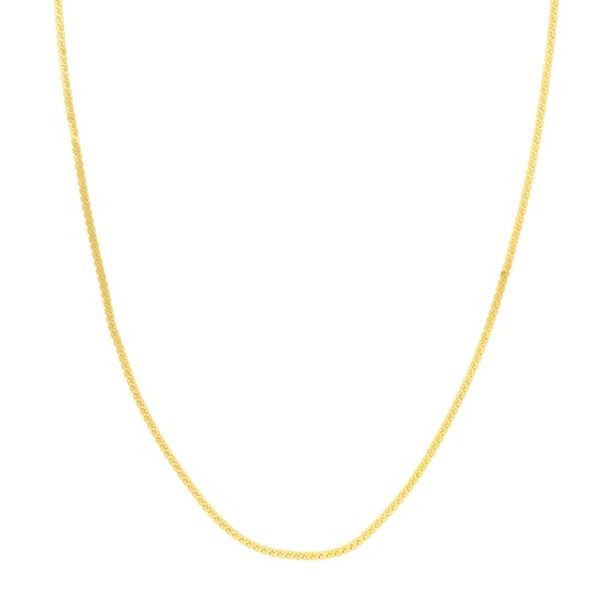 14K Yellow Gold 2.07 mm Serpentine Chain - 16 in. 14K Yellow Gold 2.07 mm Serpentine Chain - 16 in.