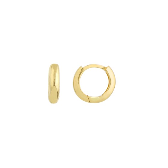 14K Yellow Gold 2.15 X 9.25 mm Baby Huggie Earrings