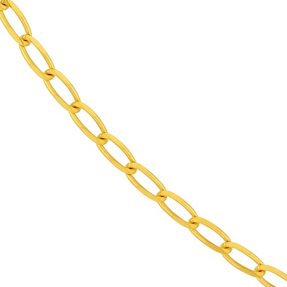 14K Yellow Gold 2.25 mm Long Link Curb - 24in.
