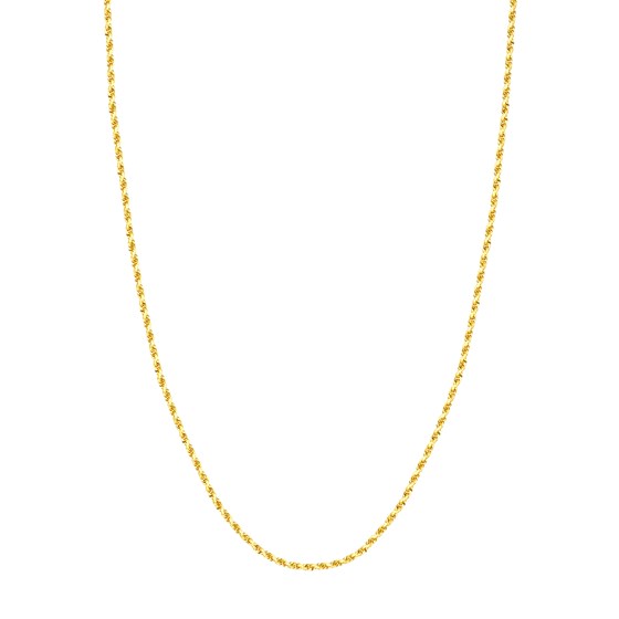 14K Yellow Gold 2.3 mm Rope Chain w/ Lobster Clasp - 18 in.
