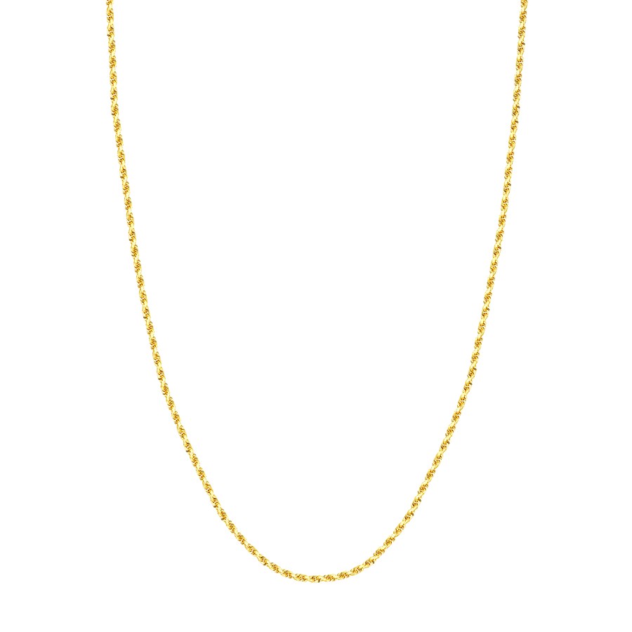 14K Yellow Gold 2.3 mm Rope Chain w/ Lobster Clasp - 18 in.