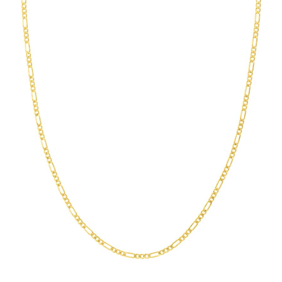 14K Yellow Gold 2.36 mm Figaro Chain w/ Lobster Clasp - 24 in.