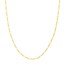 14K Yellow Gold 2.36mm Concave Link Figaro Chain - 18 in.