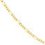 14K Yellow Gold 2.36mm Concave Link Figaro Chain - 18 in.