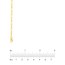 14K Yellow Gold 2.36mm Concave Link Figaro Chain - 18 in.