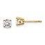 14k Yellow Gold 2/3ct Lab Grown Diamond 4-Prong Earring